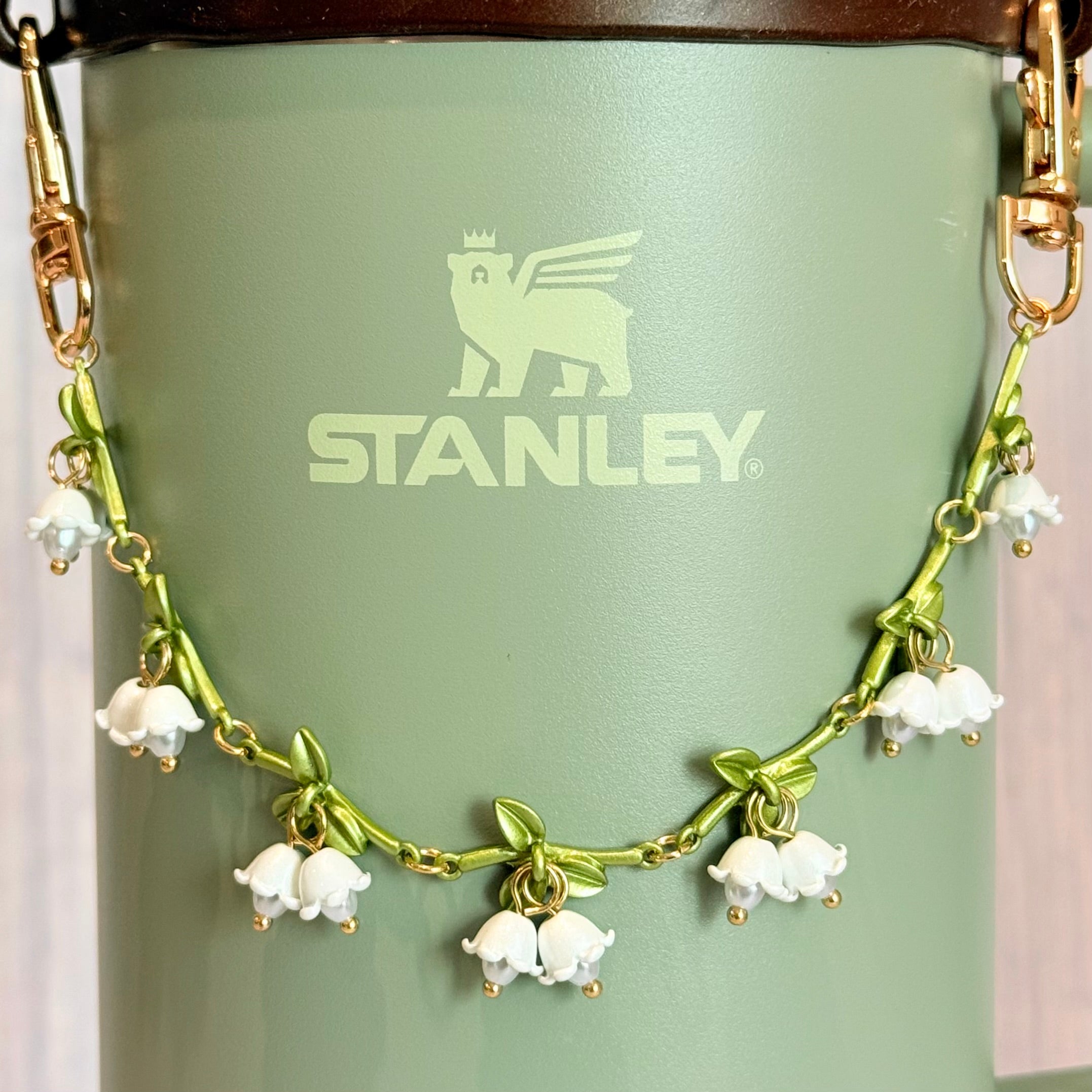 Snowdrops Deluxe Tumbler Charm Necklace