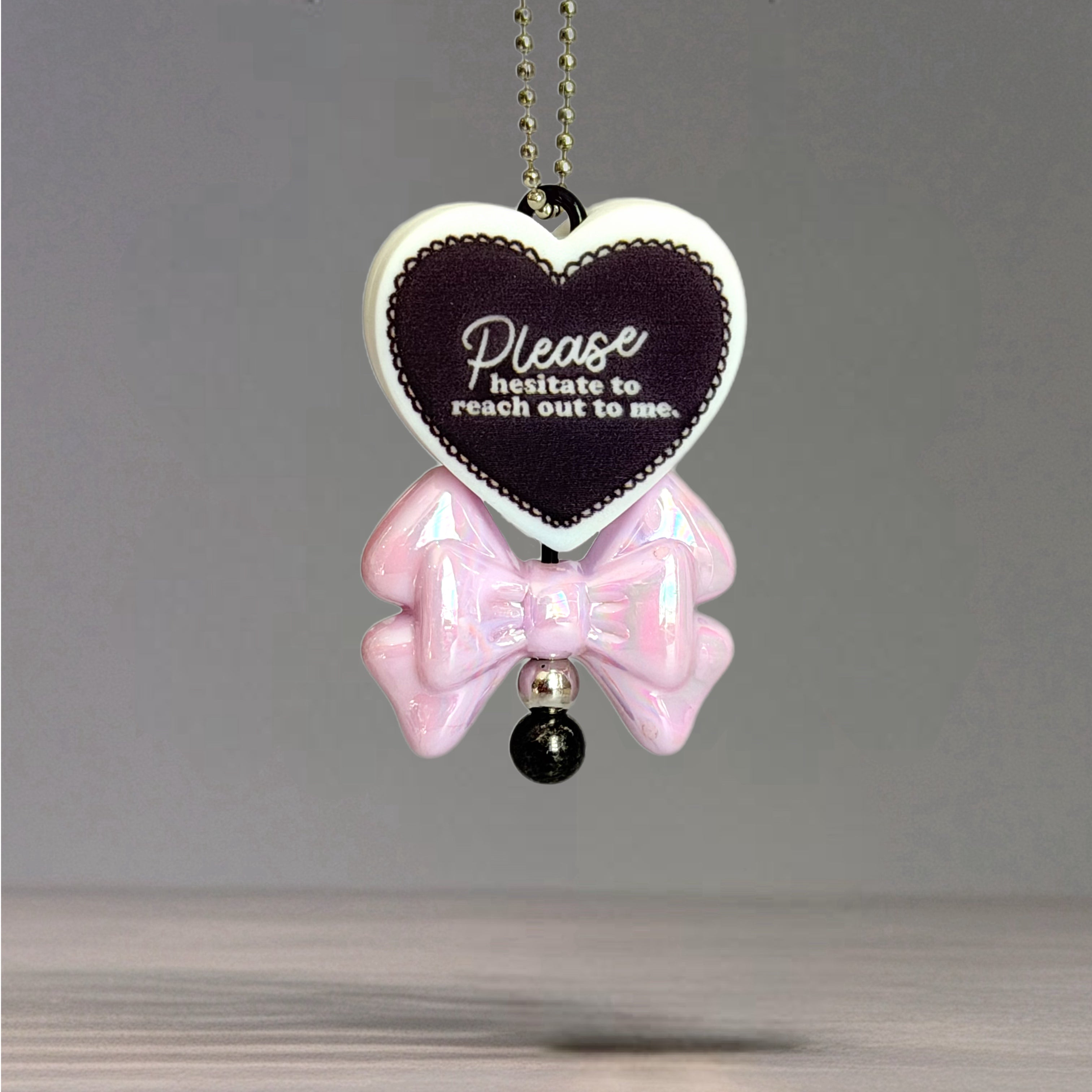Please Hesitate Mini Bar Charm - Tumbler Handle Charm