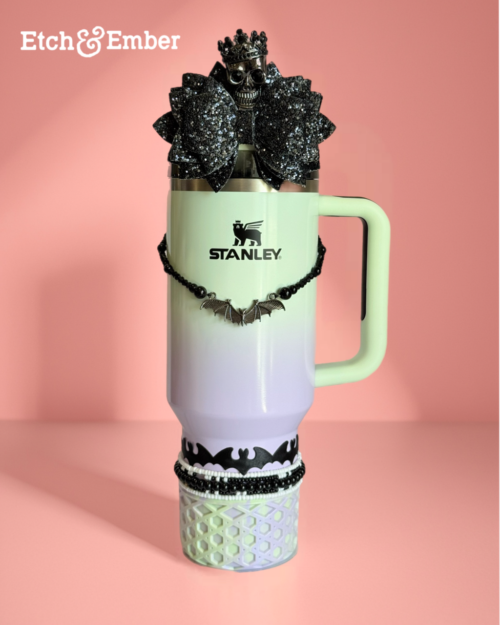 Royal Skull Deluxe Straw Topper