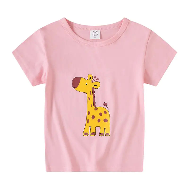 Cartoon Short Sleeve T-shirt for Kids (Boys & Girls)
