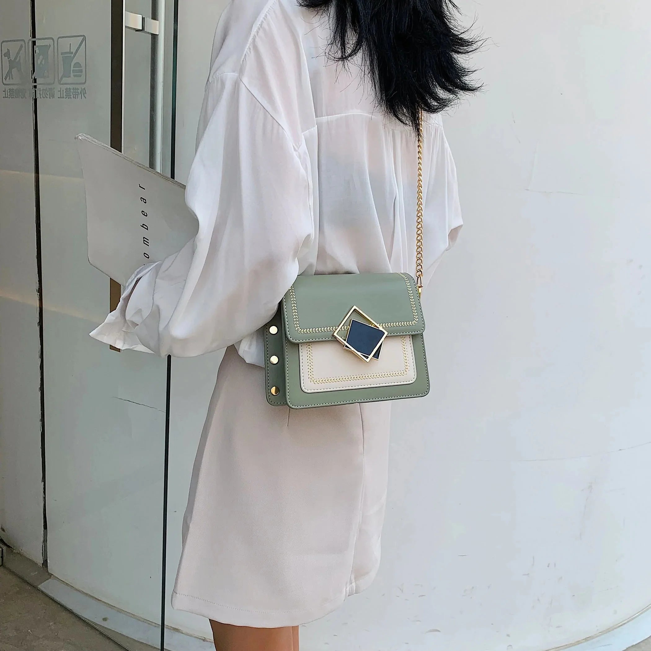 Chain Leather Crossbody Bags