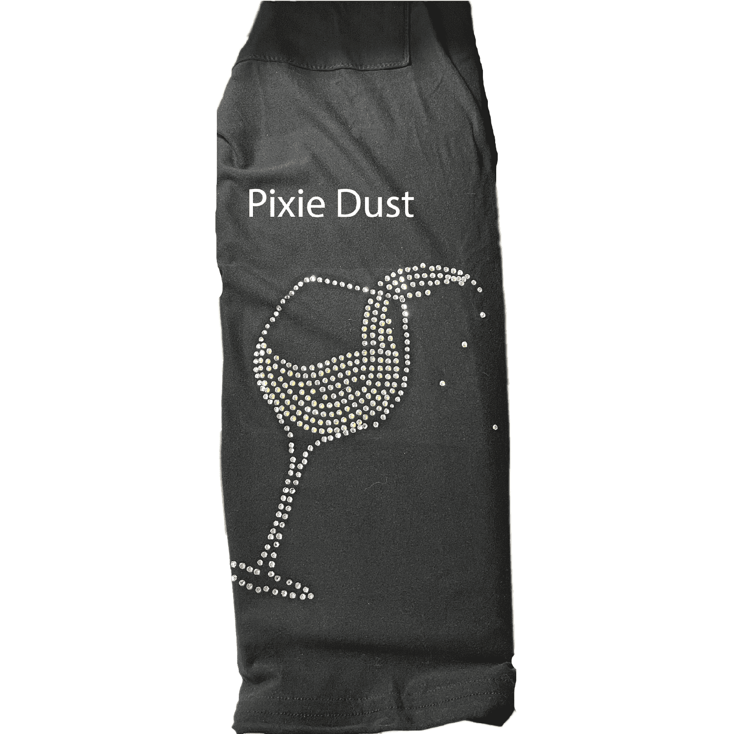 Wine Glass Rhinestone Leggings with Pockets in Multiple Colors - Image 2