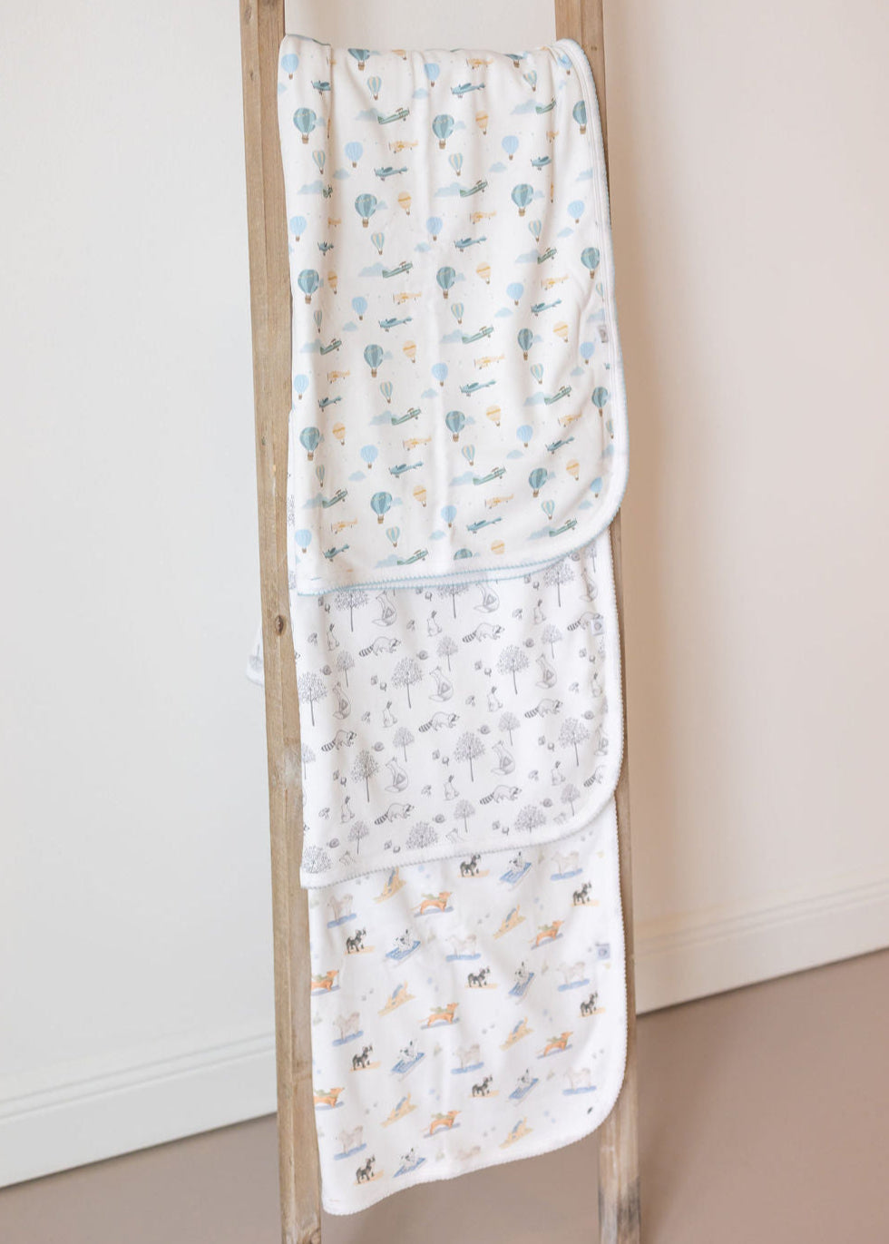 Gray Raccoon Pima Baby Blanket