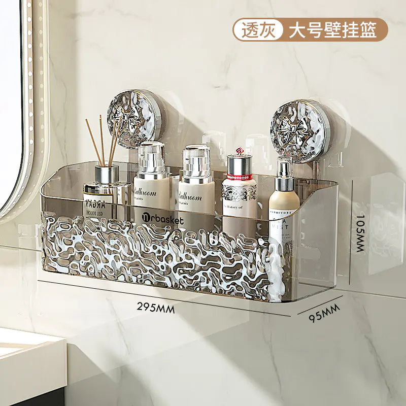 Bathroom Suction Shelf for Towels and Toiletries