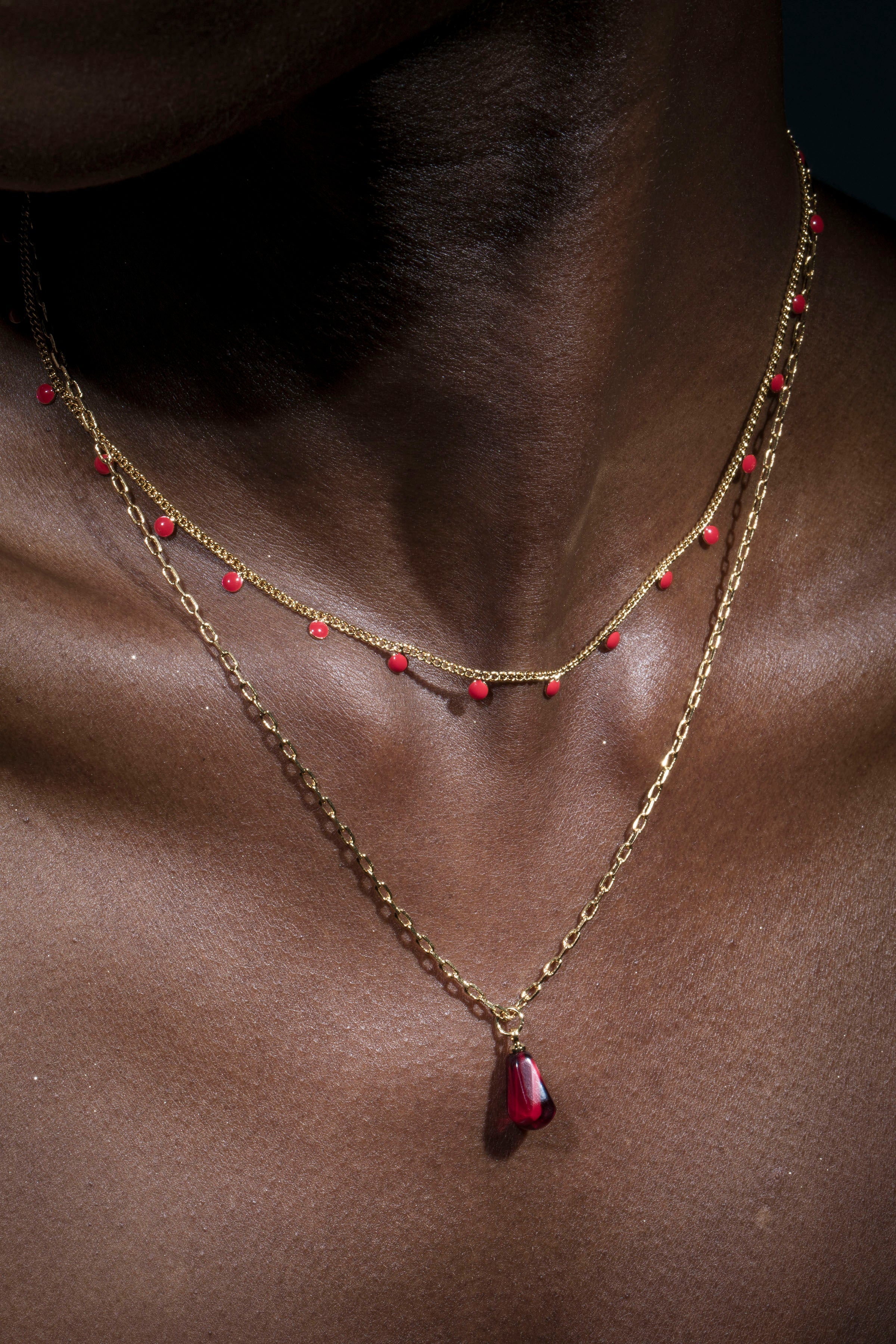 Seed of Life Necklace Set – Pomegranate Seed