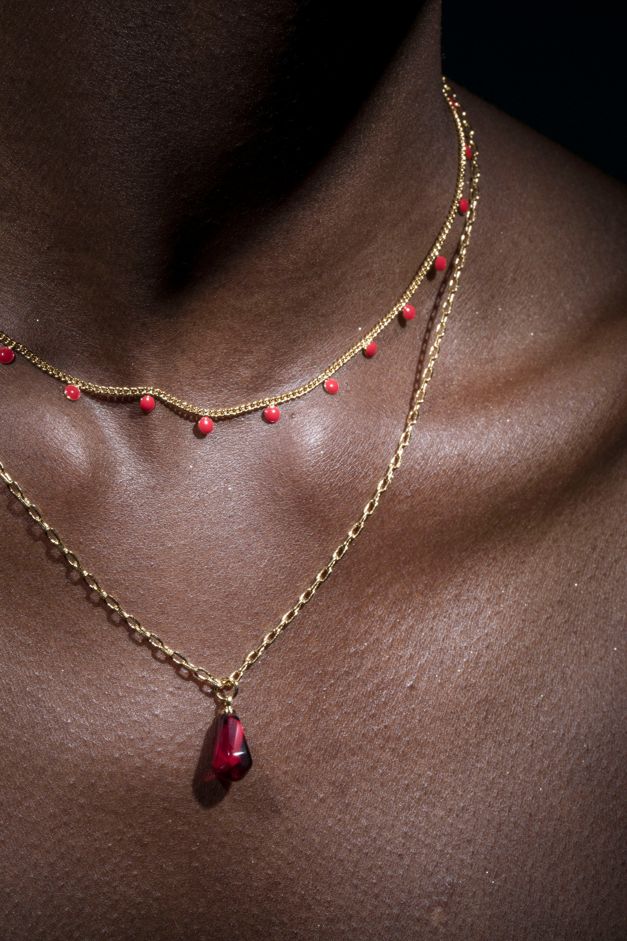 Seed of Life Necklace Set – Pomegranate Seed
