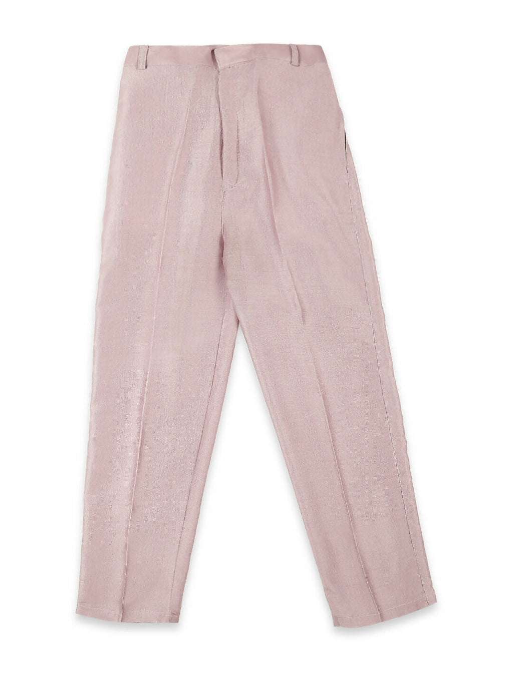 Boys Pink Embroidery Sequence Kurta Pyjama Set with Nehru Jacket