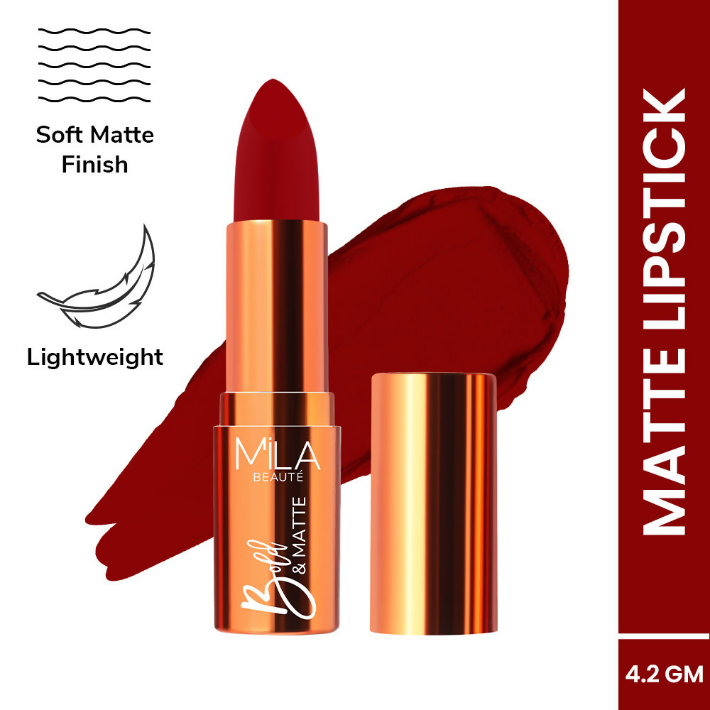 Bold & Matte Long-Lasting Lipstick - Fiery Fashion Highly Pigmented