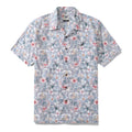 Men's Sea of Flowers print Hawaiian shirt with camp collar