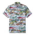 Men's Hawaiian shirt with vintage dinosaur print