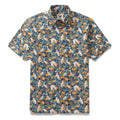 Men's short sleeve Hawaiian shirt featuring By the Pond artistic print by Cassandra O'Leary