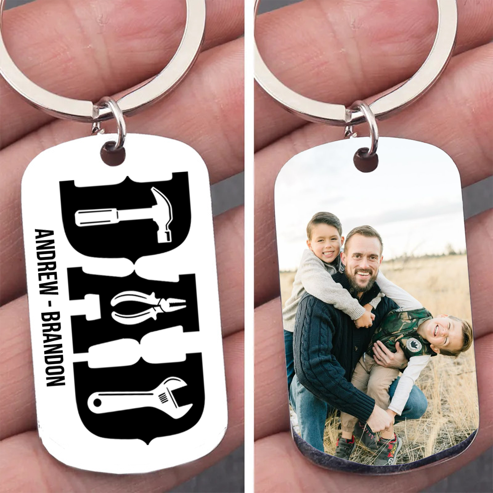 Personalized Dad Tools Keychain – Custom Dad Life Gift | Father's Day Gift, Gift for Repairman Dad, Best Papa Keepsake 682273