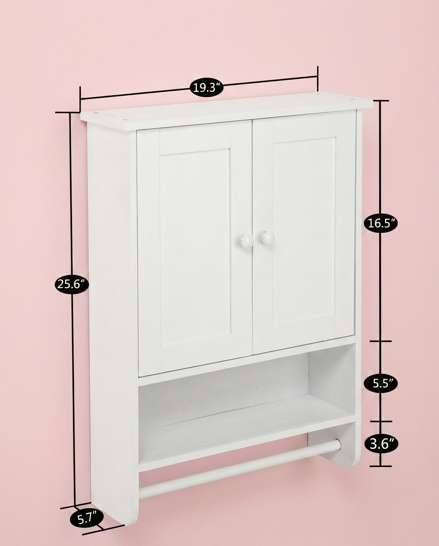 Modern Wall Mounted Storage Cabinet for Bathroom & Kitchen