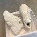 Elegant Leather Platform Sneakers - Casual Walking Footwear