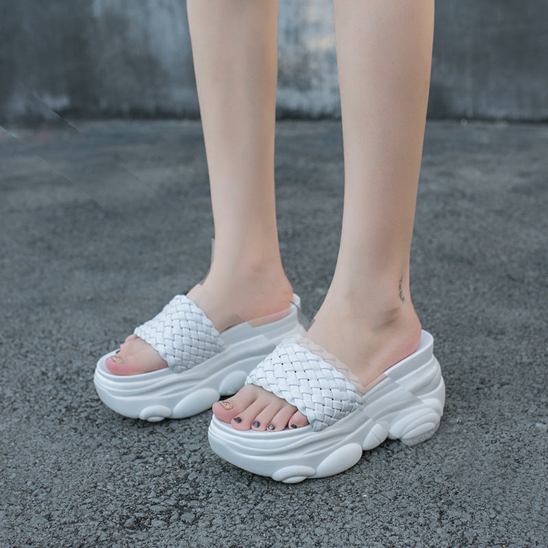 Women’s Minimalist Open Toe Platform Sandals Summer Streetwear