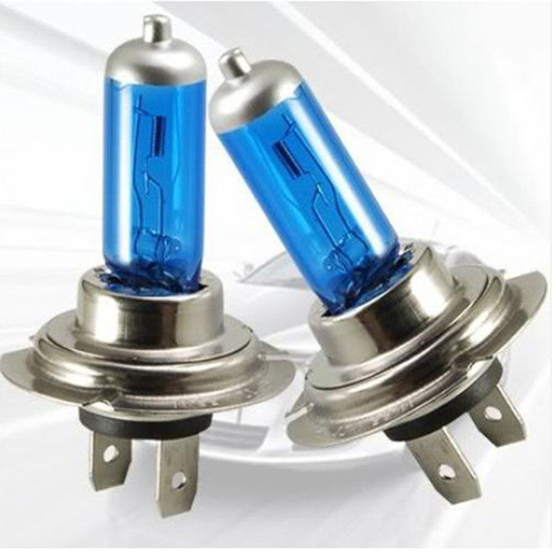 H7 Xenon Halogen Headlight Bulbs - Ultra Bright White 12V 2 Pcs