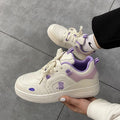 Fashion Spring Womens Sneakers Lace Up Casual Shoes Breathable Comfortable Women's Casual Flats Elegant Soft Walking Sneakers Elegant Soft Design