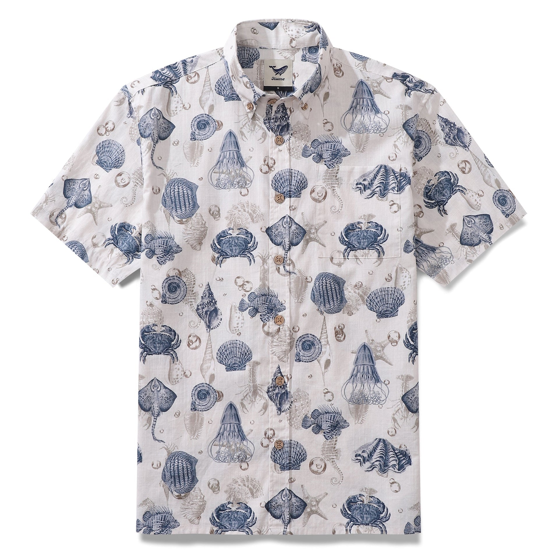 Men's Ocean Coast short sleeve Hawaiian button-down shirt