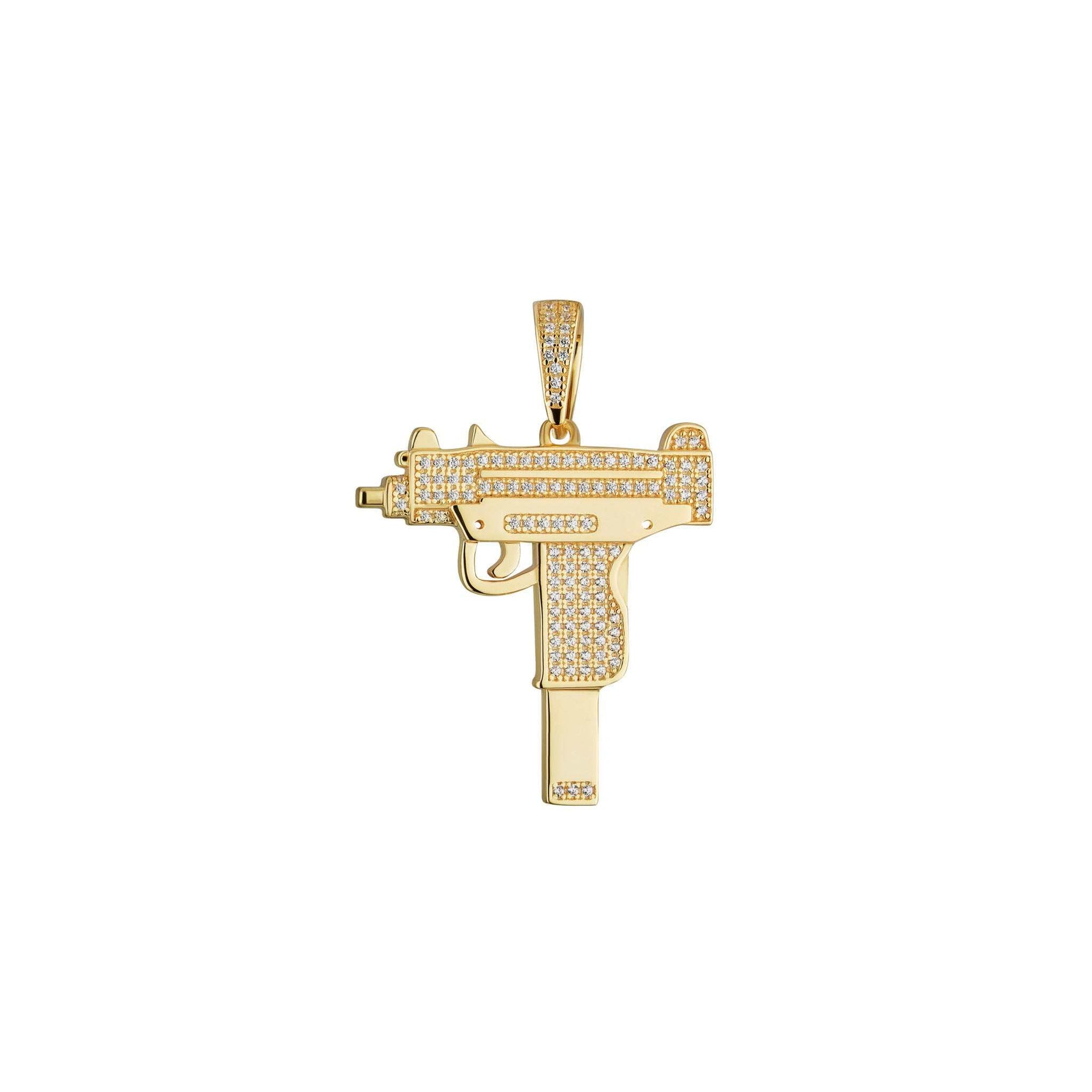 Uzi Pendant 925 Sterling Silver