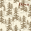 Cascade Nature-Inspired Wallpaper in Olive Green and White
