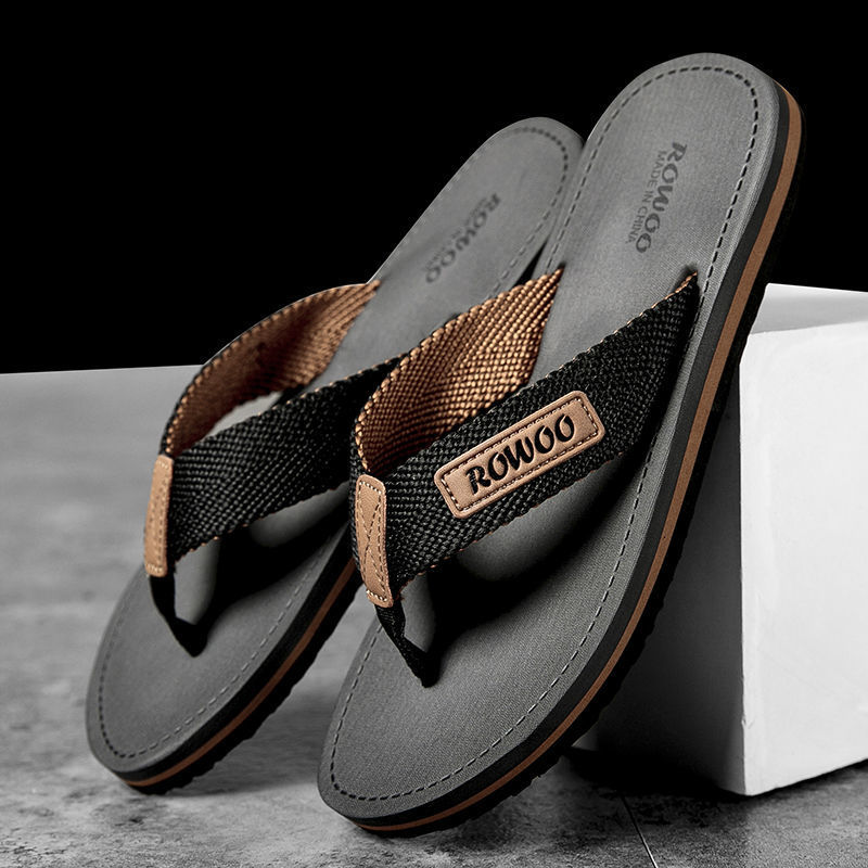 Comfortable Casual Summer Flip Flops with Cotton Straps