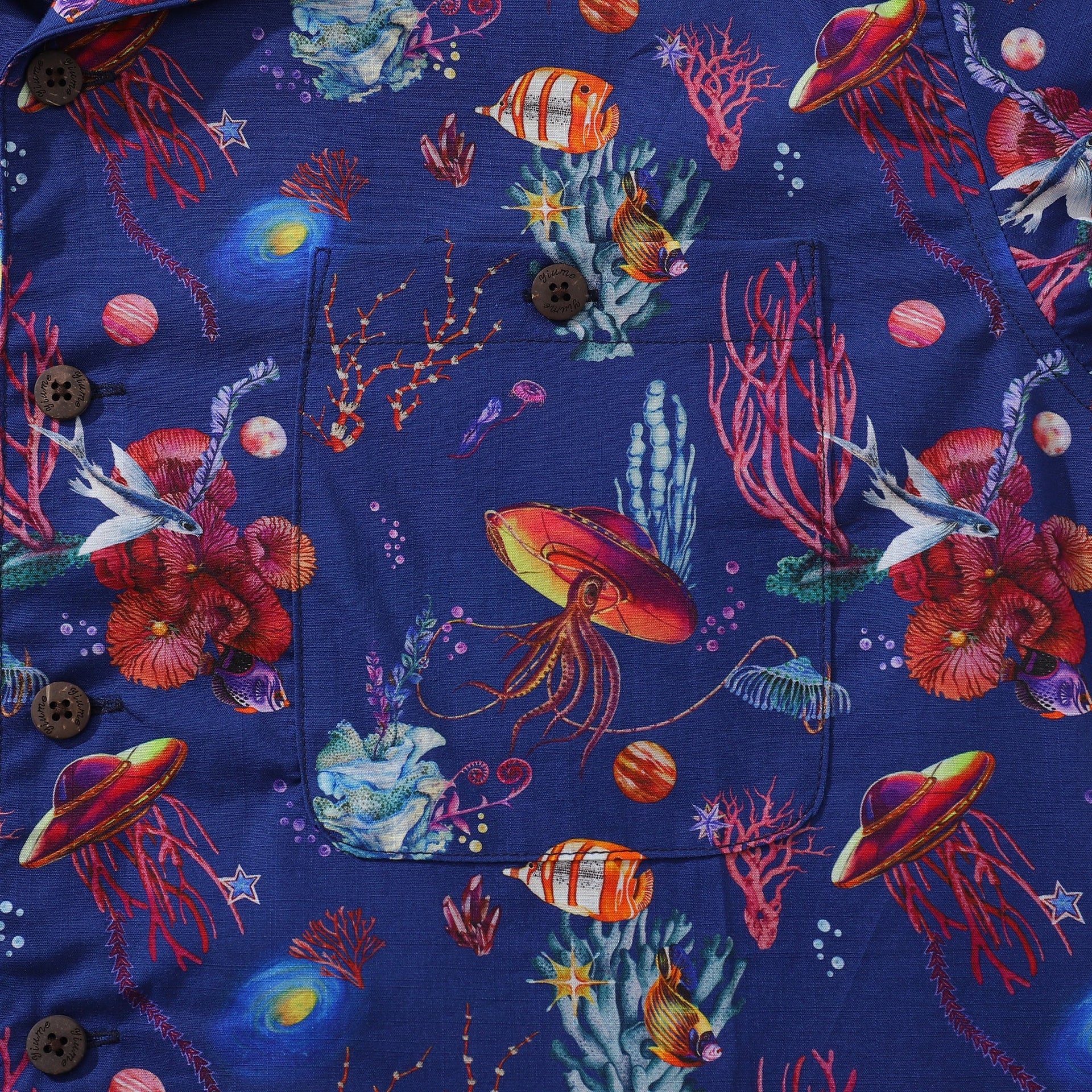 Men's Sea Trek Camp Collar Hawaiian Shirt in Cotton