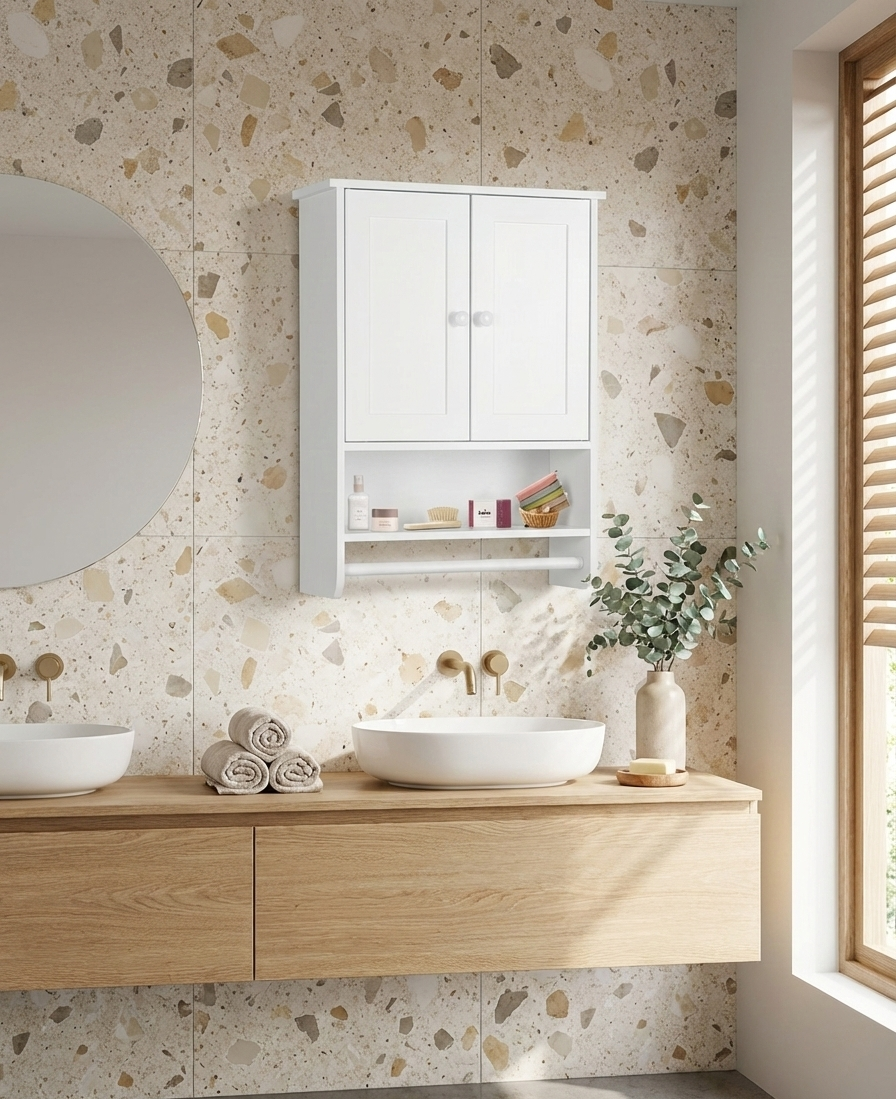 Modern Wall Mounted Storage Cabinet for Bathroom & Kitchen