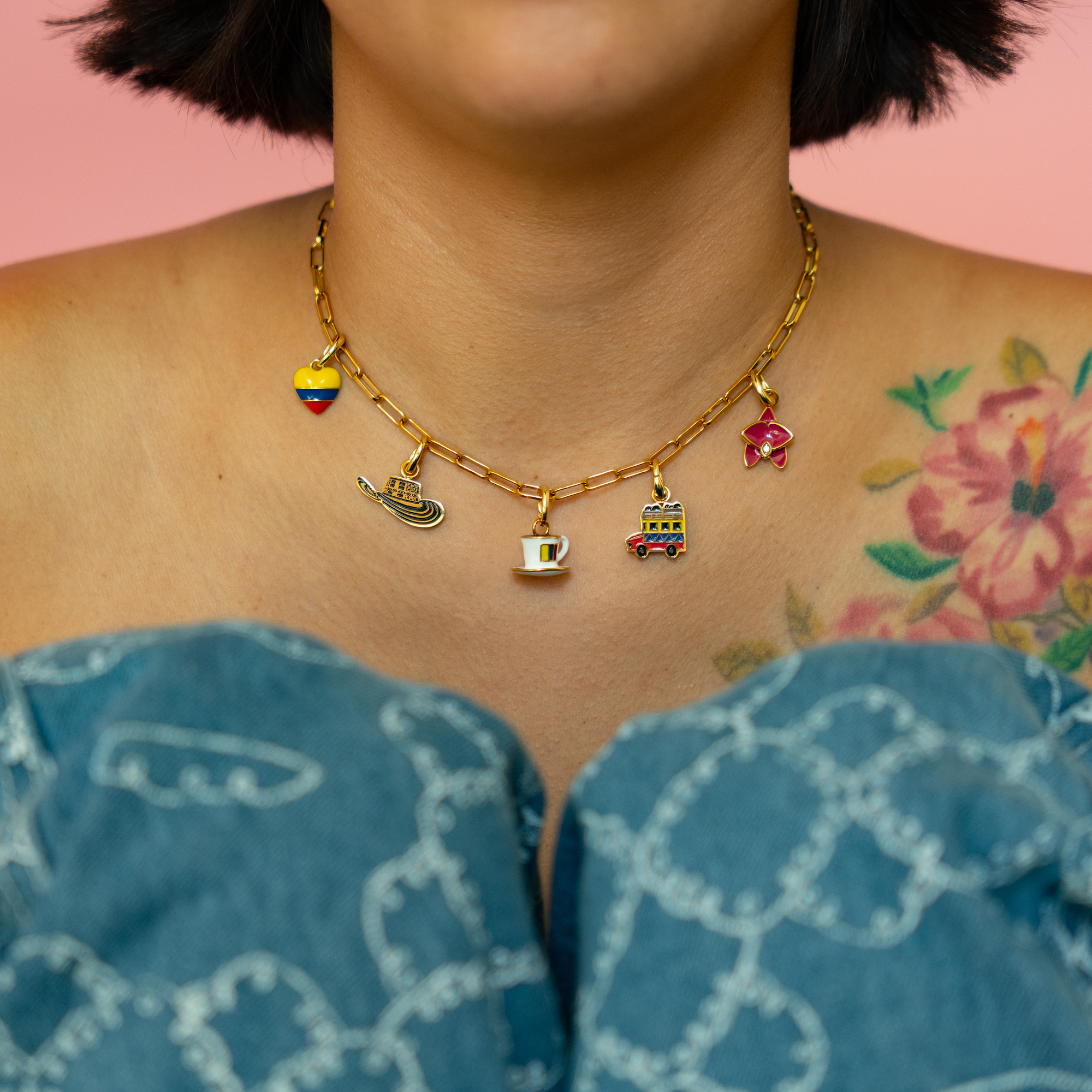 Colombia Flag Charm - Colombian Charms Collection