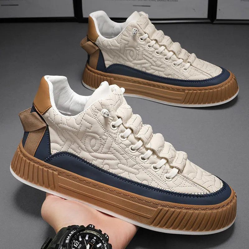 Men's Casual Thick-Soled Sports Sneakers - Comfortable Streetwear