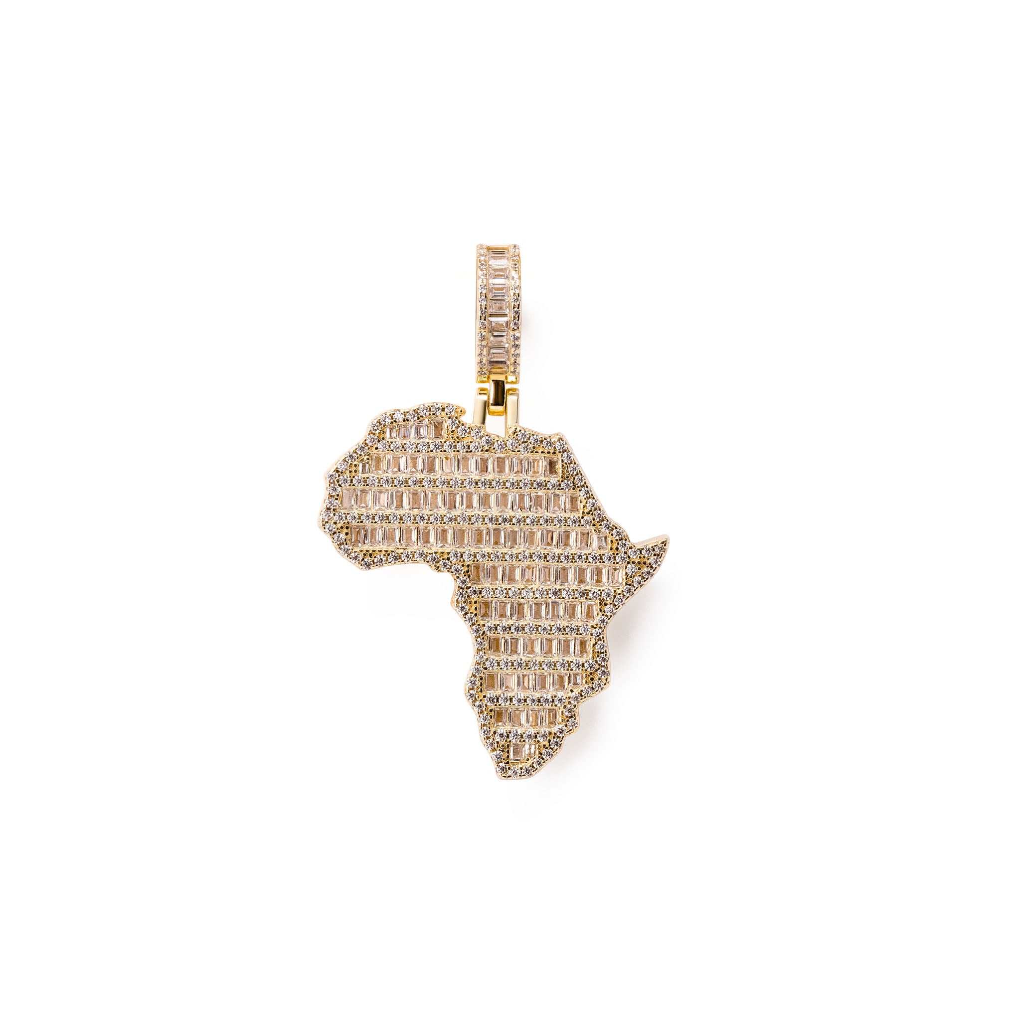 Africa Pendant 925 Sterling Silver
