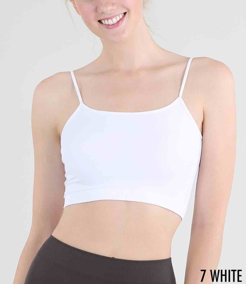 Spaghetti Strap Bra Top in Knit Jersey