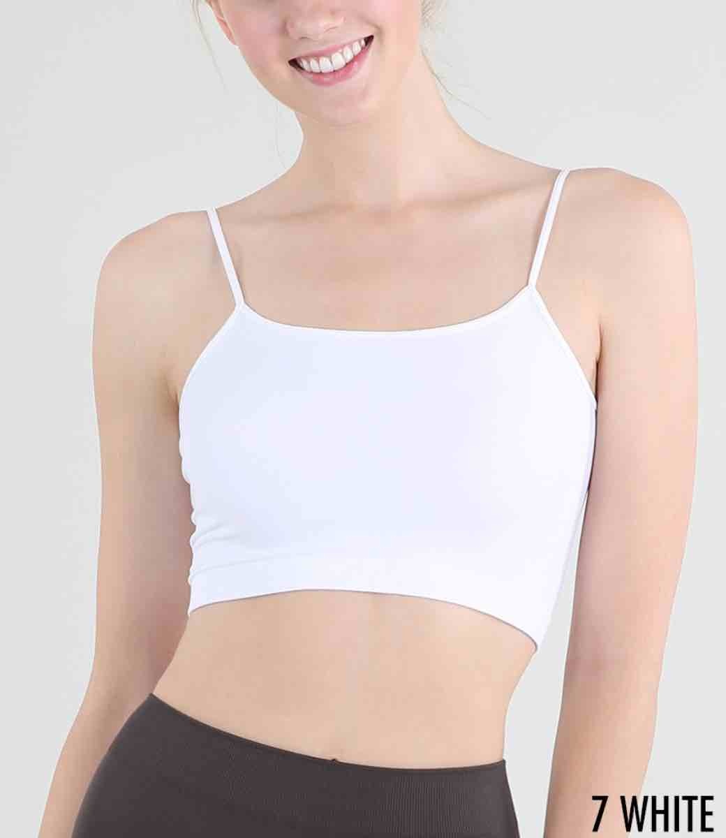 Spaghetti Strap Bra Top in Knit Jersey