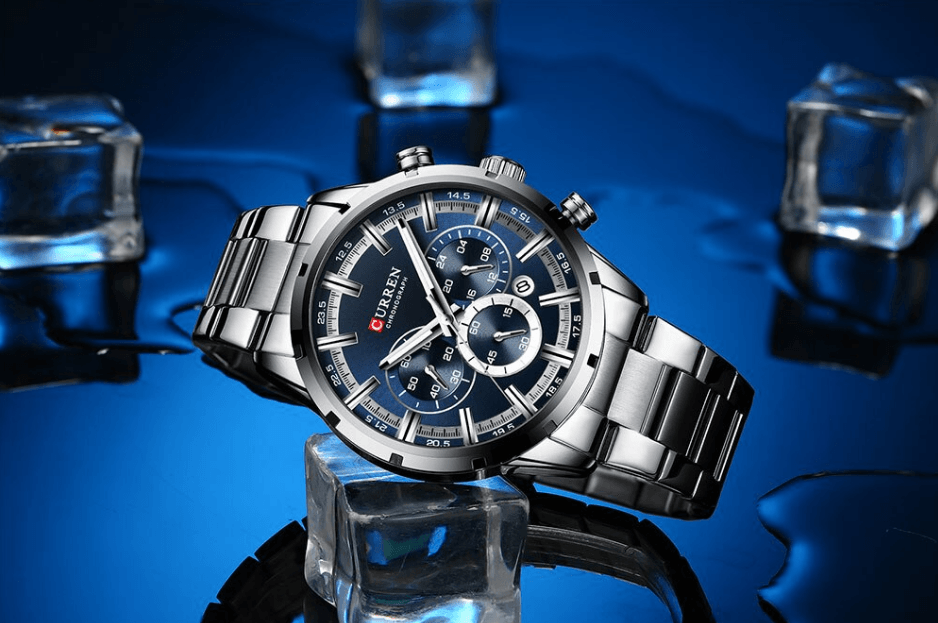 CURREN Men's Waterproof Sport Chronograph Watch with Date Display