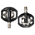 Black Nylon Mountain Clipless Bike Pedals with Cleats Set