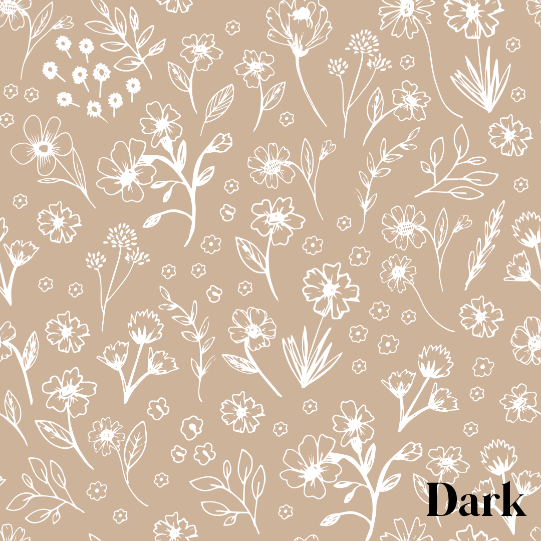 Sophia Floral Removable Wallpaper in Dusty-Rose and White