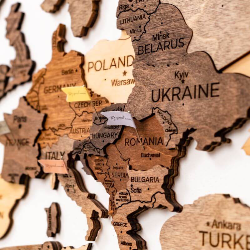 Sticker Flags for World Maps – Minimalist Travel Keepsakes