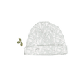 Willa Printed Baby Hat in Sage Green Leaf Pattern