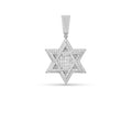Moissanite Star Of David Pendant Solid 925 Sterling Silver