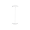 Small Drink Pedestal Table in White