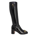 Black Tall Lock Boot