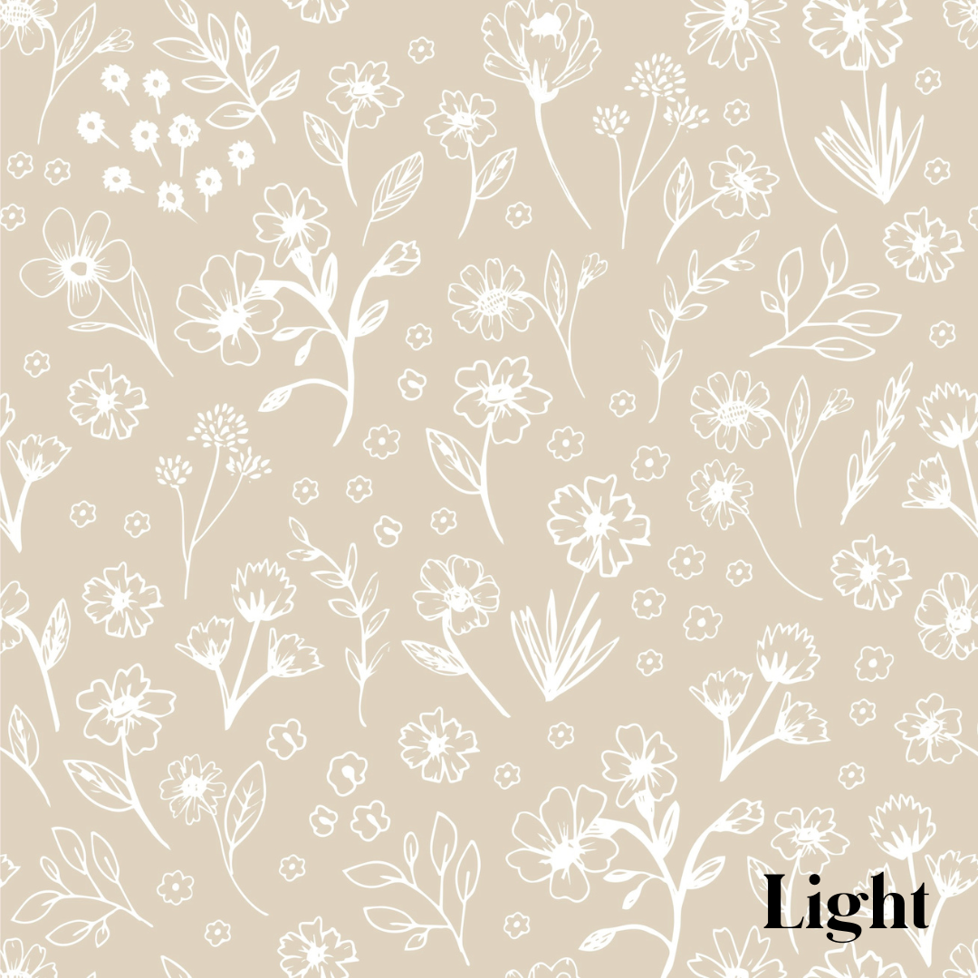 Sophia Floral Removable Wallpaper in Dusty-Rose and White