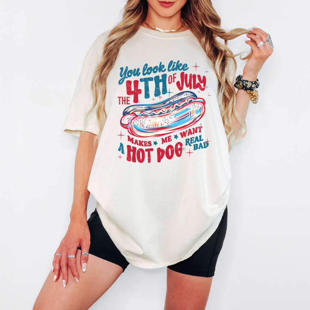 You Look Like the 4th of July Tee Patriotic Summer T-Shirt for Women