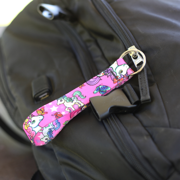 Cartoon Unicorn Keychain Wrist Lanyard
