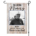 In Loving Memory Forever In Our Hearts Family Personalized Custom Photo Garden Flag
