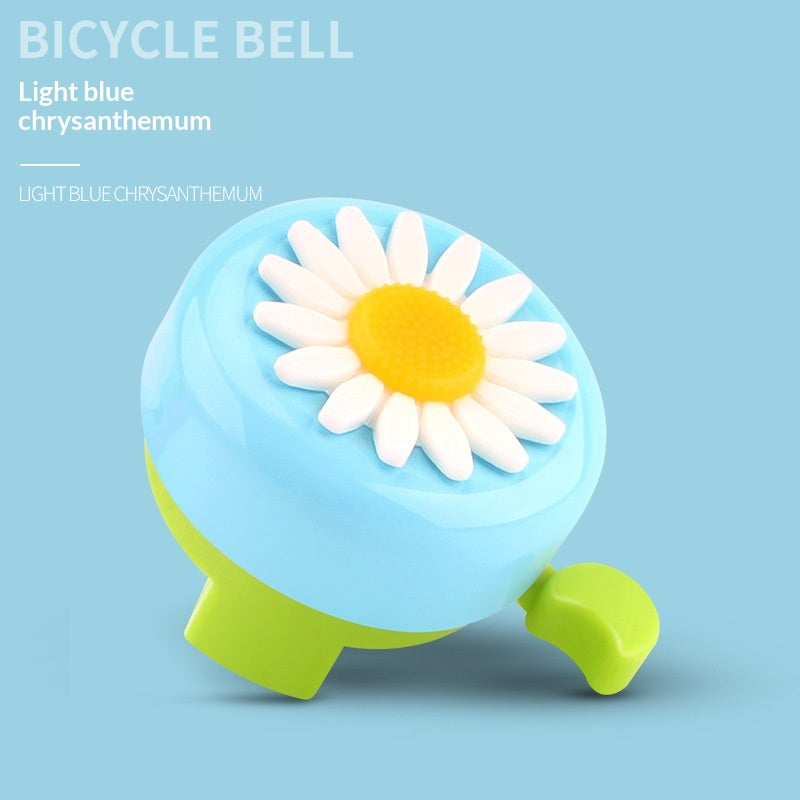 Daisy flower patterned bicycle bell for kids bikes and scooters