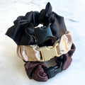 3-Pack Buckle Scrunchies Bundle - No Snag, No Tangle