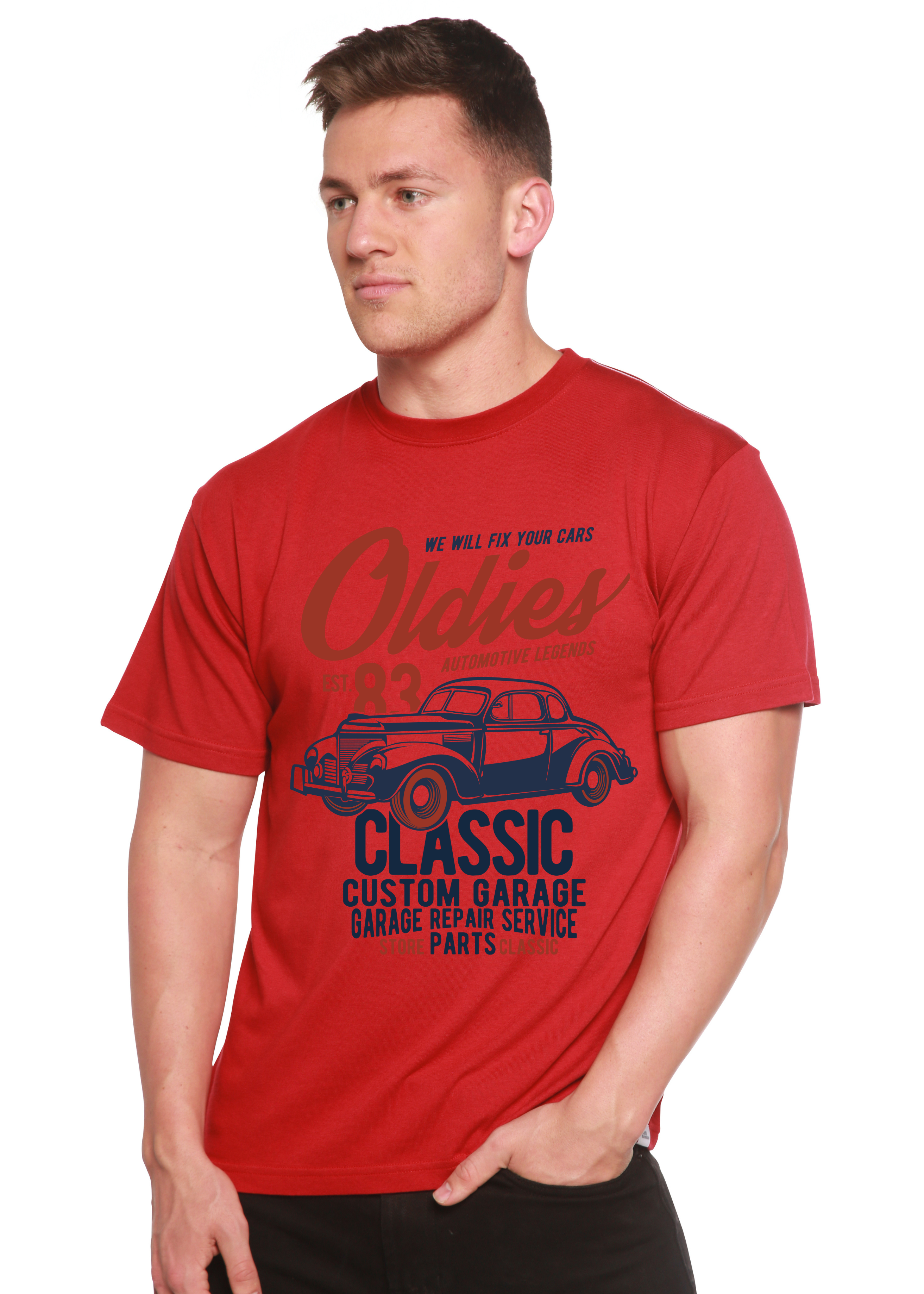 Oldies Spun Bamboo® Men's Bamboo Viscose/Organic Cotton Short Sleeve Graphic T-Shirt