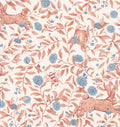 Afton Floral Removable Wallpaper in Cream, Terracotta & Blue