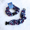 Team USA "Shooting" Stars Patriotic Buckle Scrunchie - No Snagging, No Tangles