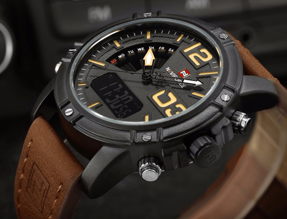 Multifunction Digital Analog Sports Watch with Alarm & Stopwatch